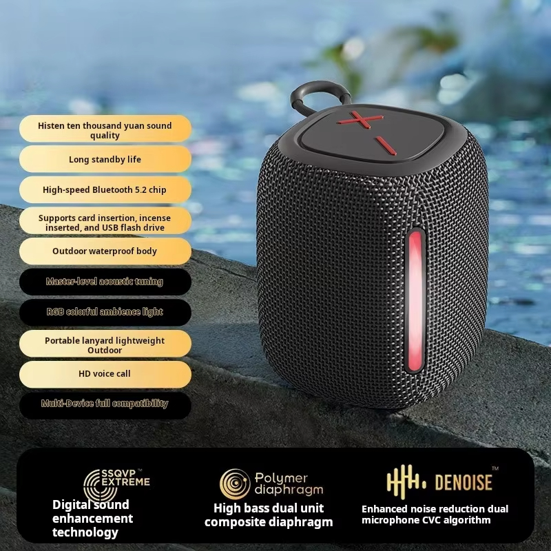 Newly BT Speaker for Outdoor IPX7 Waterproof Wireless Speaker with TWS - Image 4