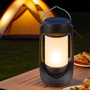 Rechargeable LED Solar Camping Lamp Portable Outdoor Hanging Tent Light Multiple Sources for Garden & Camping