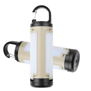 Rechargeable 3-Leaf Side Lamp LED Camping Lantern Portable Outdoor Hanging Light 6-Mode Flashlight Emergency Garden Lighting