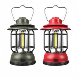 IP44 Portable COB Camping Lantern Powered Flame Lights for Indoor Outdoor Garden & Yard Camping